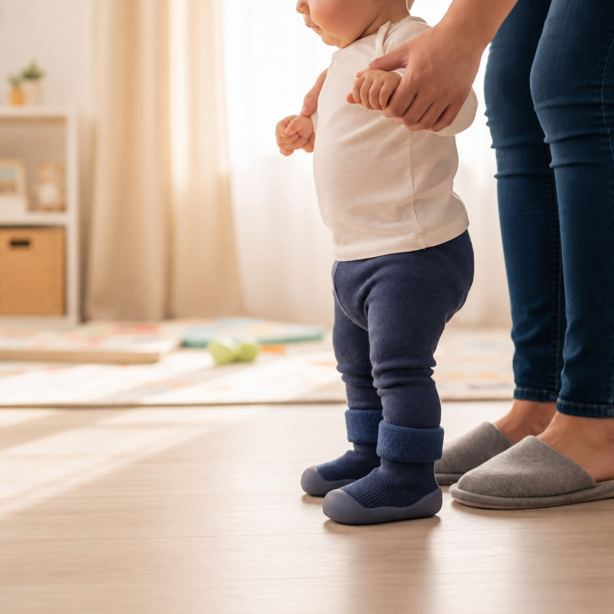 chaussures bebe Hopi bleues