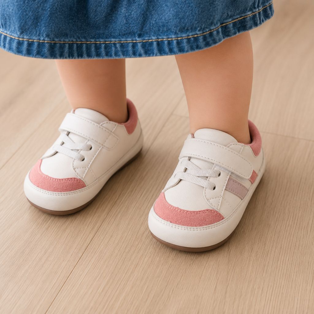 chaussures bebe Milo roses ergonomiques premiers pas