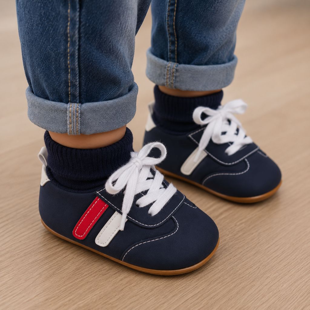 chaussures bebe Premia marines lacets ajustables