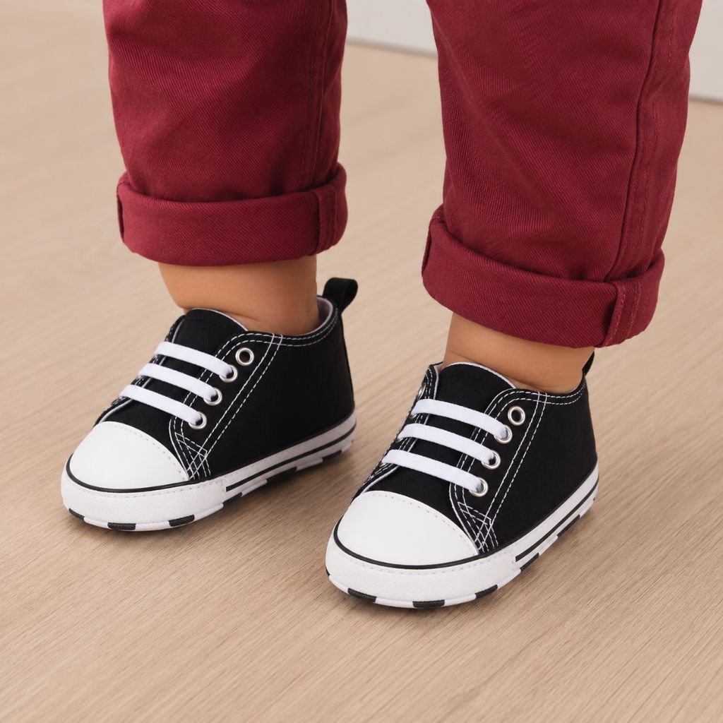 chaussures bebe Soli noires semelle souple