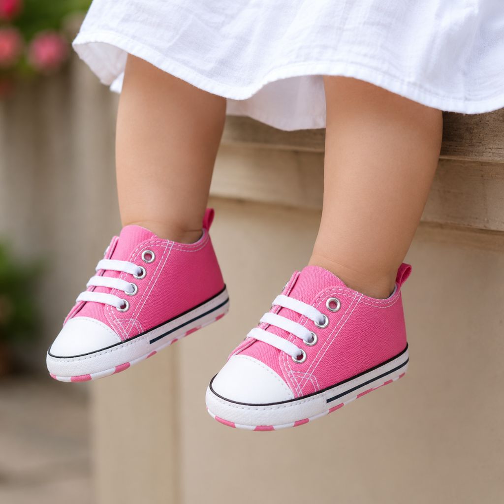 chaussures bebe Soli roses antidérapantes