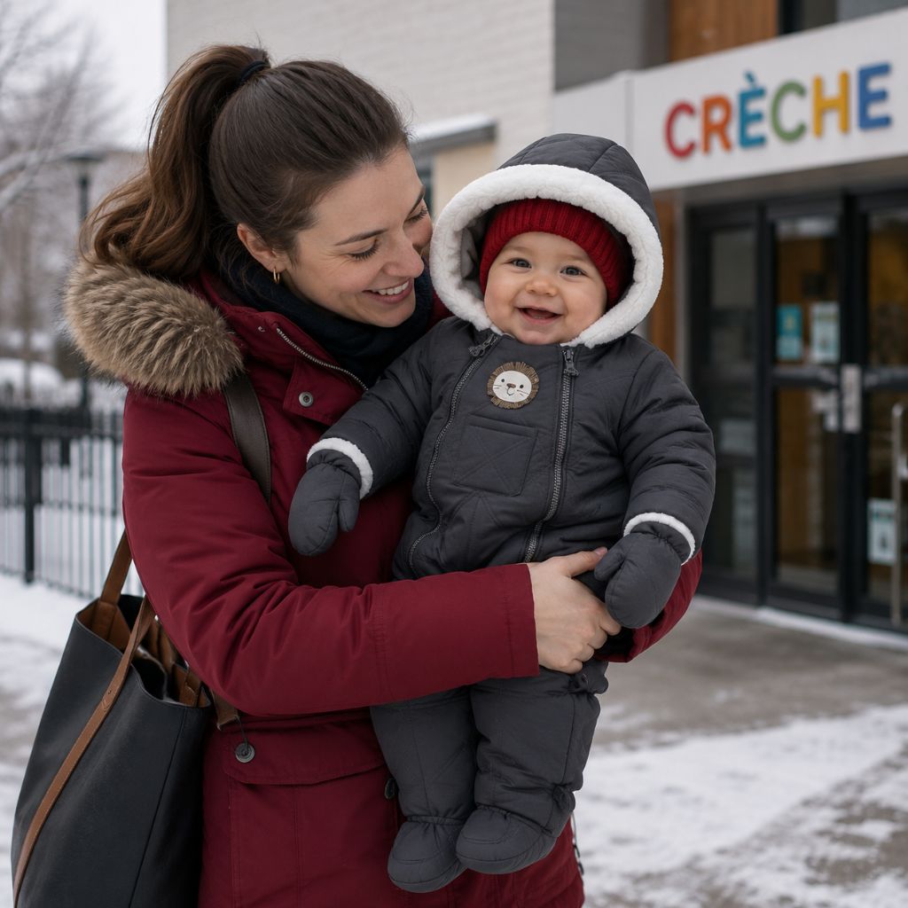 combinaison bébé hiver Cocoon grise foncée habillé chaud crèche