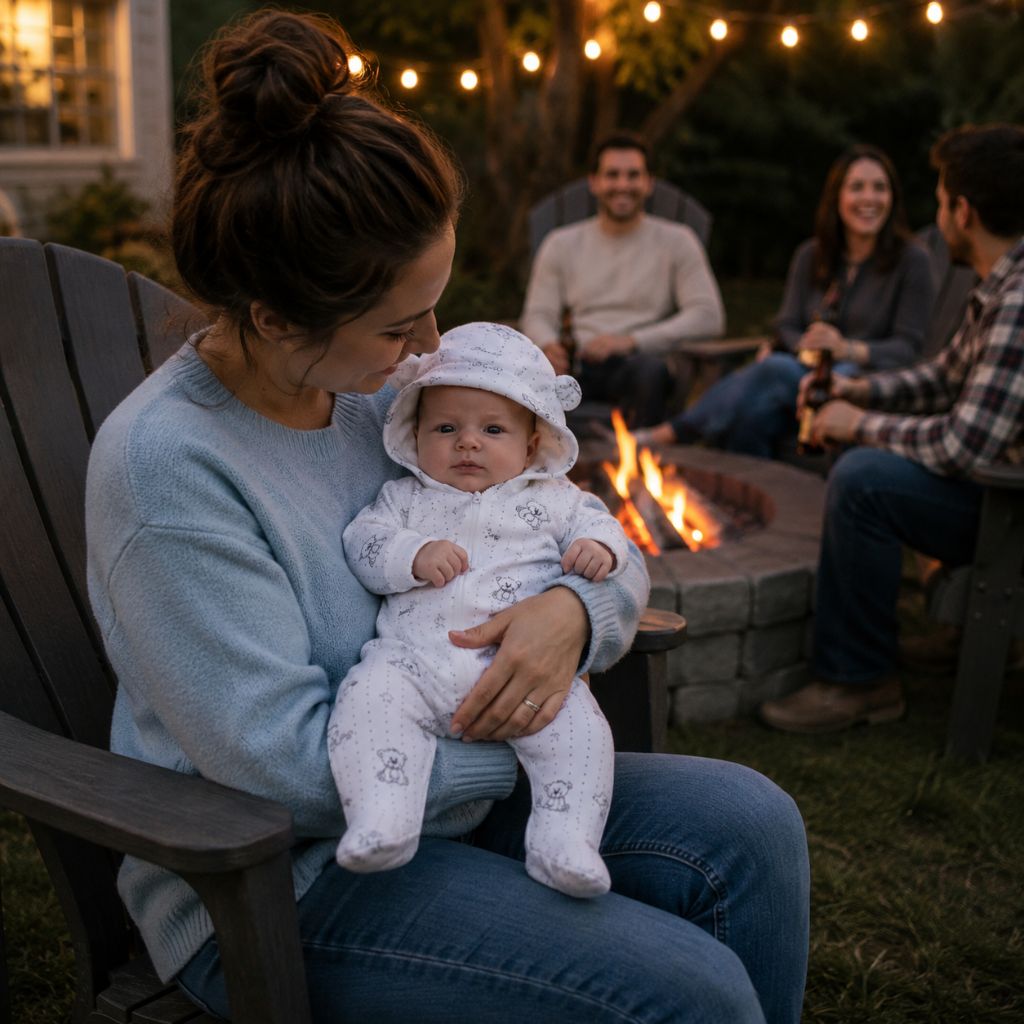 combinaison bebe Orelyn blanche feu de camps