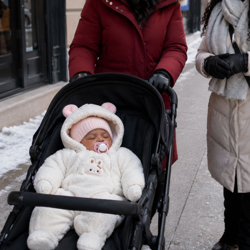 combinaison hiver pour bebe Lovy blanche dormir poussette au chaud