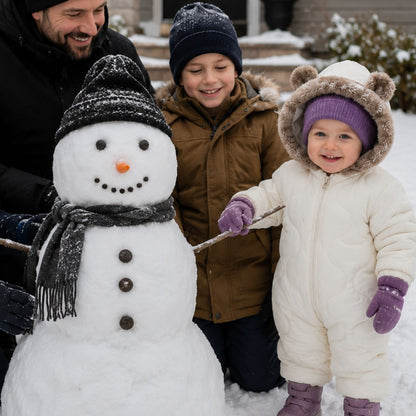 combinaison hiver pour bebe Lunea blanche bonhomme de neige