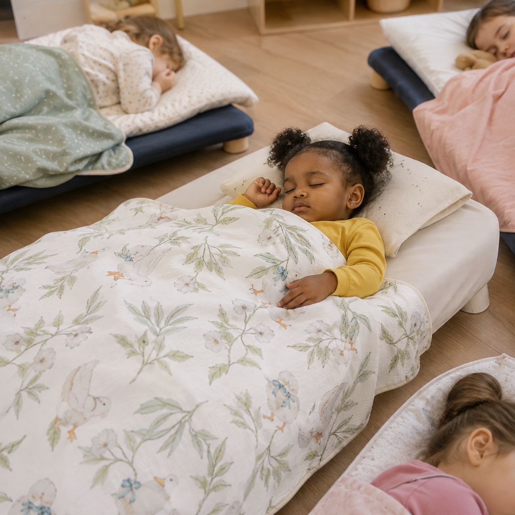 couverture bébé Mille et Une Nuits mère canne sieste garderie