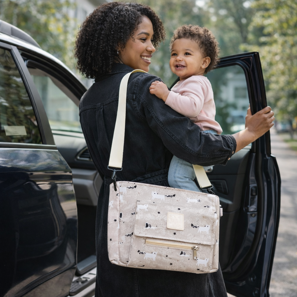sac a langer petit renards porter avec bébé en voiture