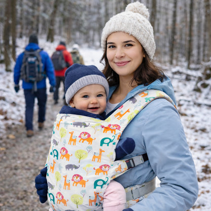douce randonnée hivernale porte bebe physiologique Doux Compagnon 