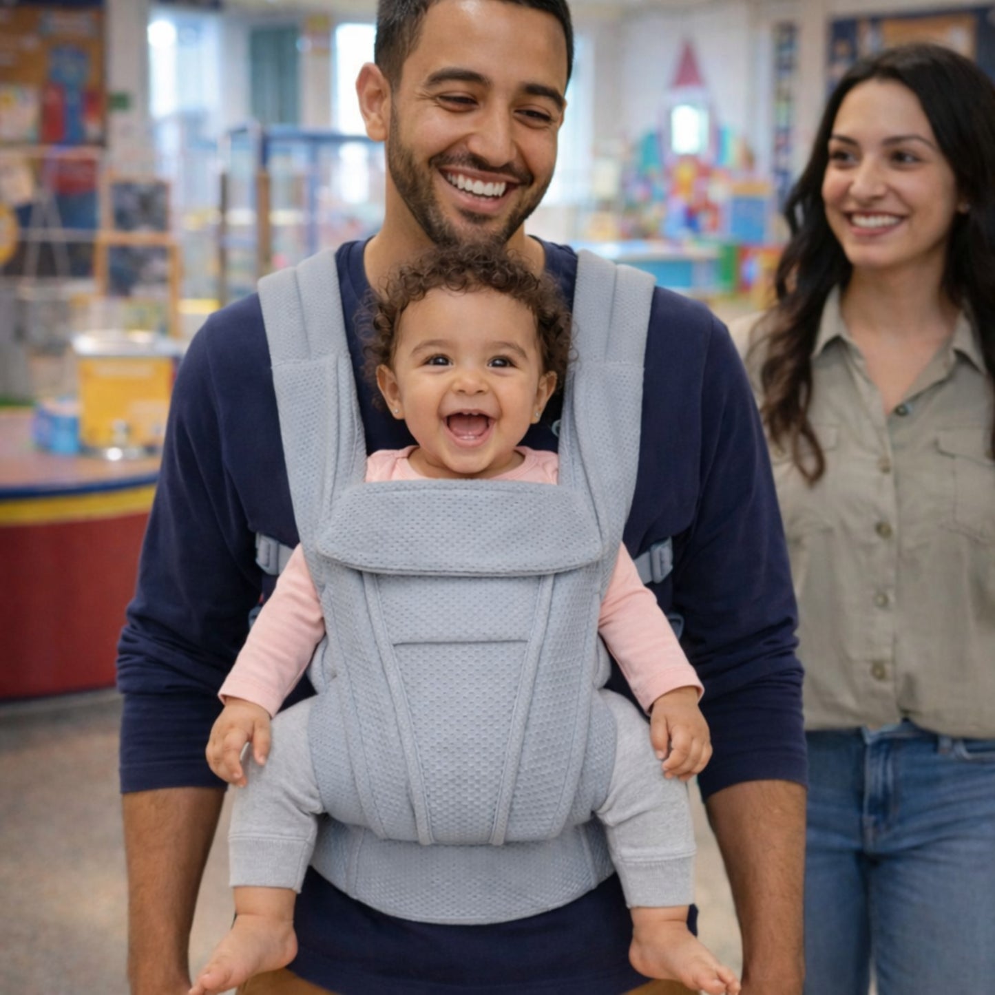 Vivez de belles aventures avec petit trésor prêt de vous dans un porte bebe physiologique