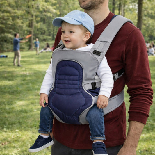 exploration parc avec porte bébé randonnée Petit Horizon