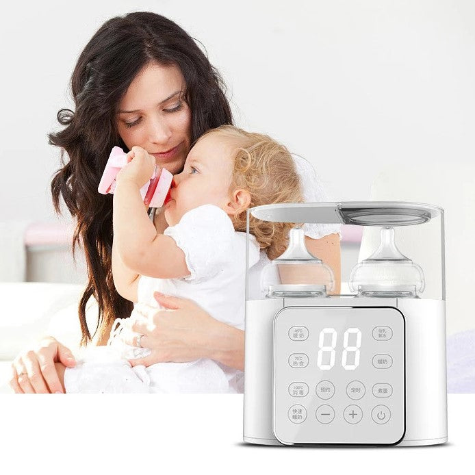 Chauffe biberon réglable bébé a son repas au moment où il est prêt