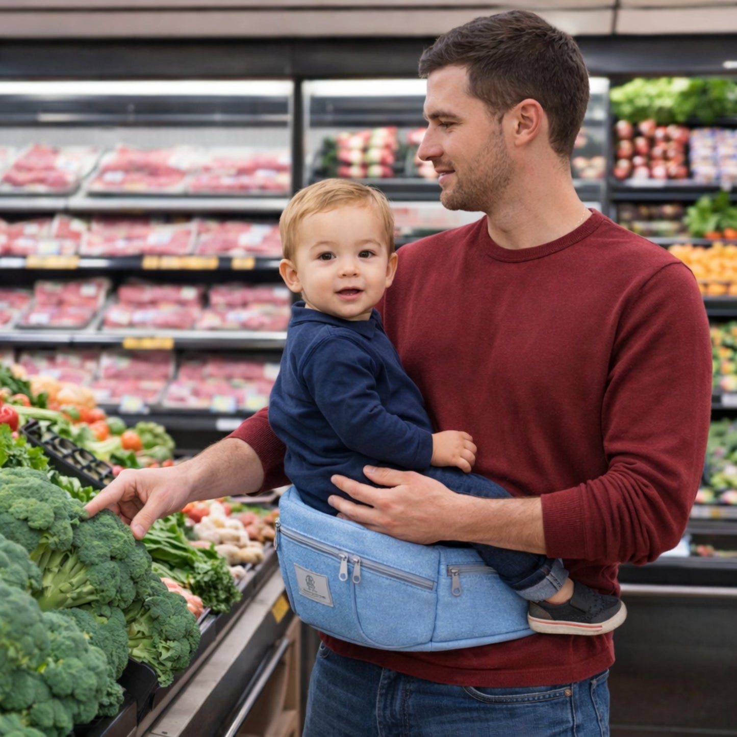 garder bébé tout prêt de soi avec porte bébé Doux Câlin