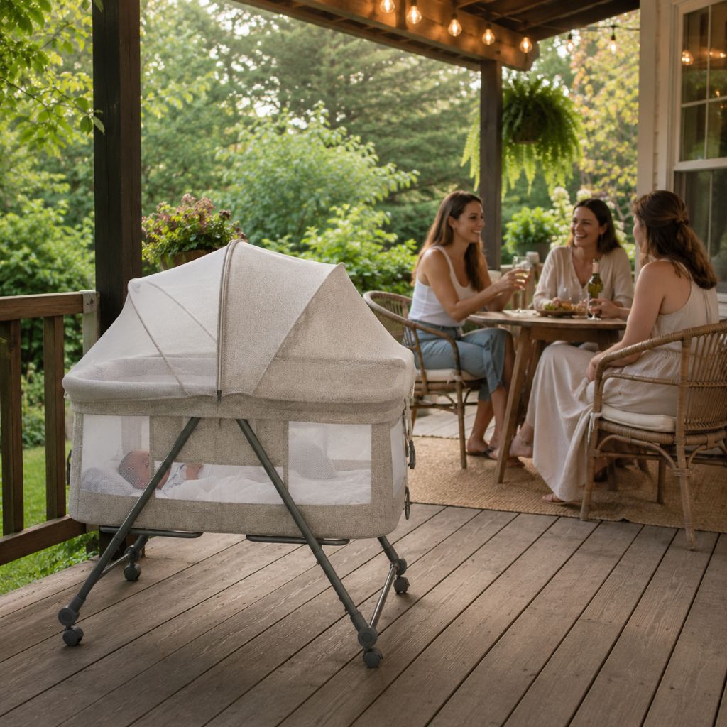 lit de bebe de voyage Luma beige cocktail et sieste