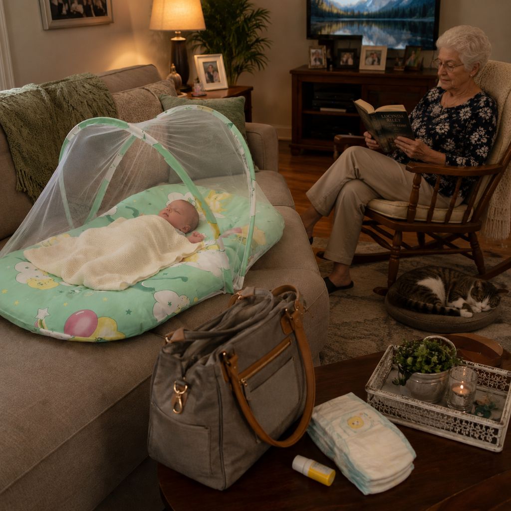 lit de voyage bebe LittleDream sieste mamie