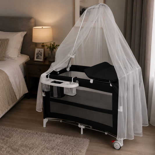 lit voyage bebe Nomade noir