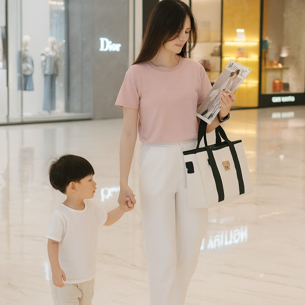 sac à langer parfait pour sortie centre commercial