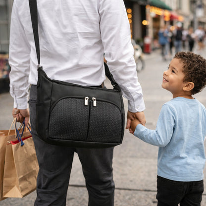 mini sac a langer noir unisexe