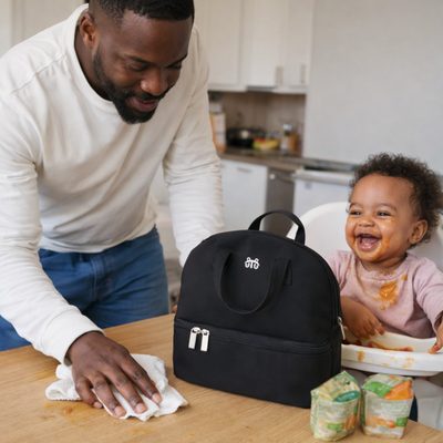 Un dégât, pas de soucis le sac à langer est totalement lavable