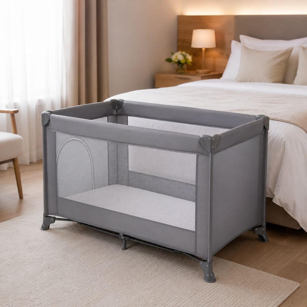 parc pliable pour bebe Easy Nest gris