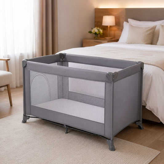 parc pliable pour bebe Easy Nest gris
