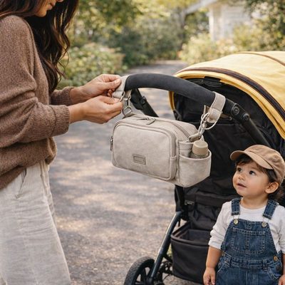 petit sac a langer Élégant Tour accroche poussette mains libres