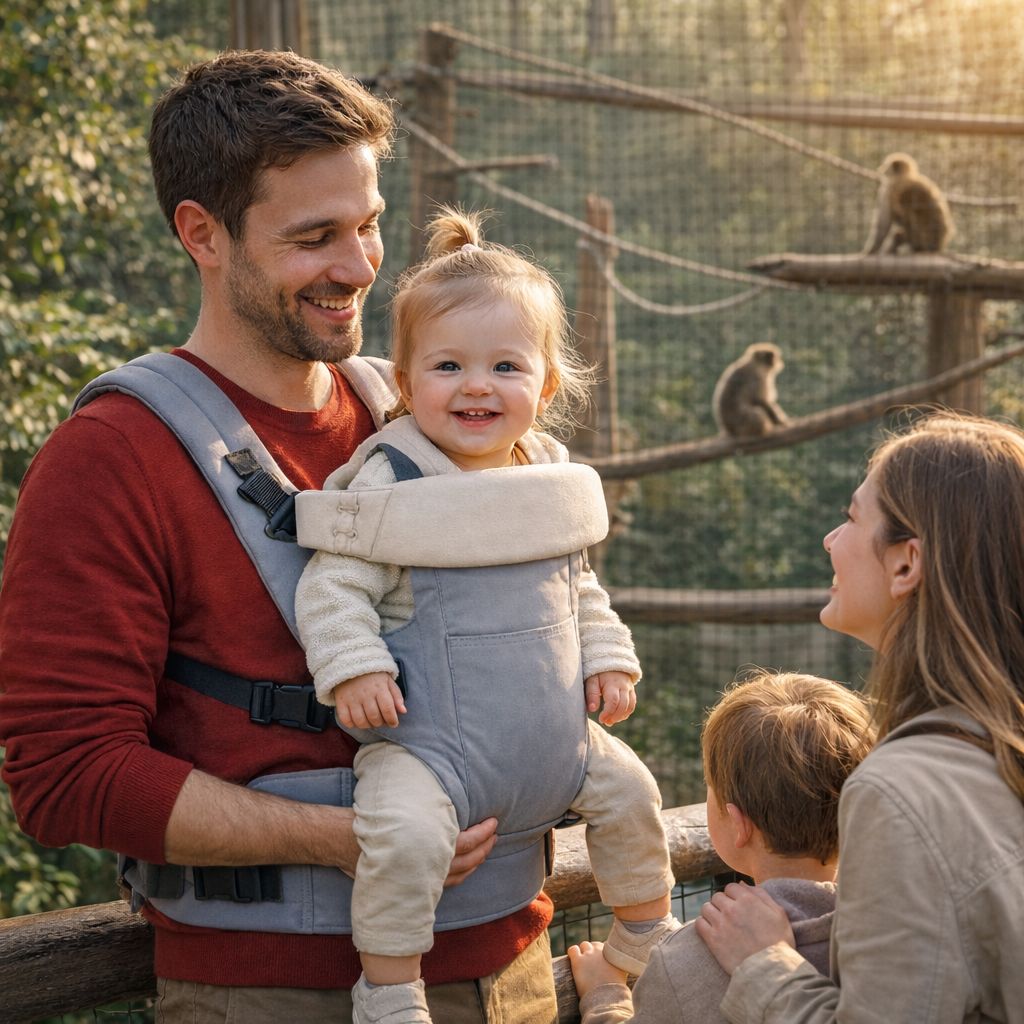 porte bebe Fusion gris zoo