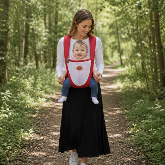 porte bebe P'ti Collé rouge douce balade