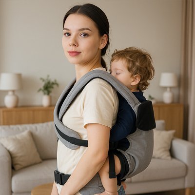Porte-bébé physiologique Confort Sécurisé portage dorsal