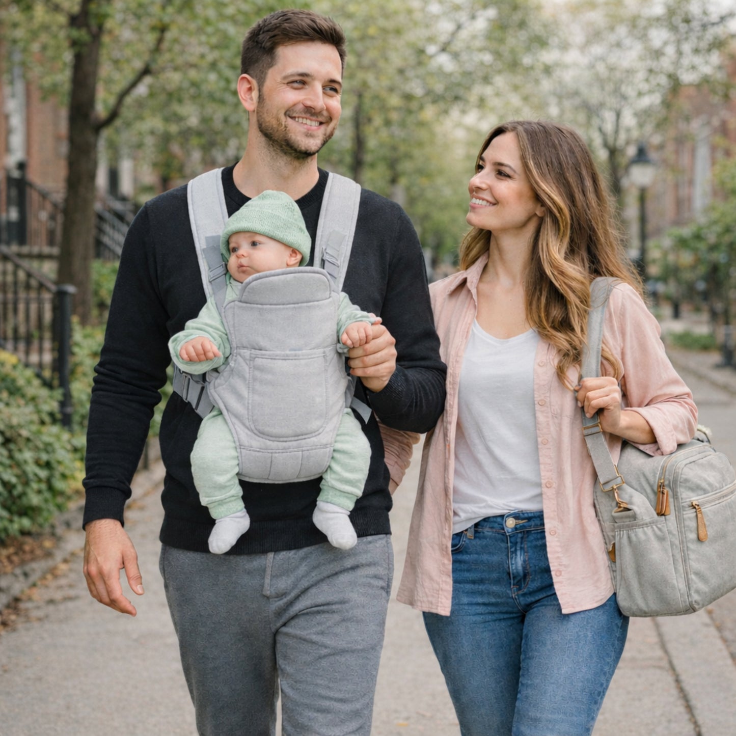 De belles promenades en famille vous attendent avec ce porte bébé 