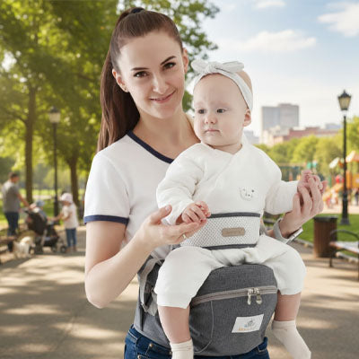 Le porte-bébé est ergonomique et soutient votre dos même avec bébé qui grandit.