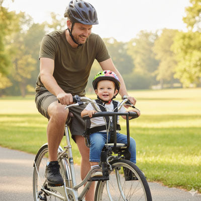 porte bebe velo est idéal pour balade à la campagne