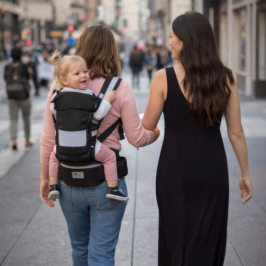 promenade en ville porte bebe dorsaux Le Physio-Logik 