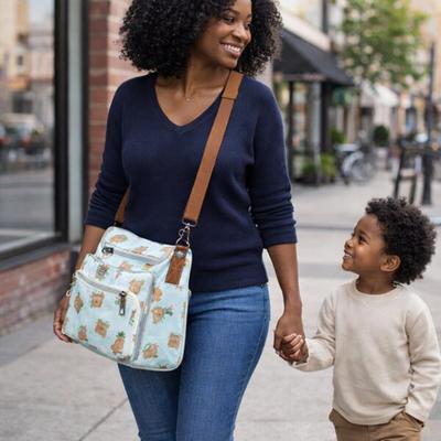 Avoir tout ce qu'il faut pour votre trésor et pouvoir profiter de la ville avec notre sac a couche compact et léger