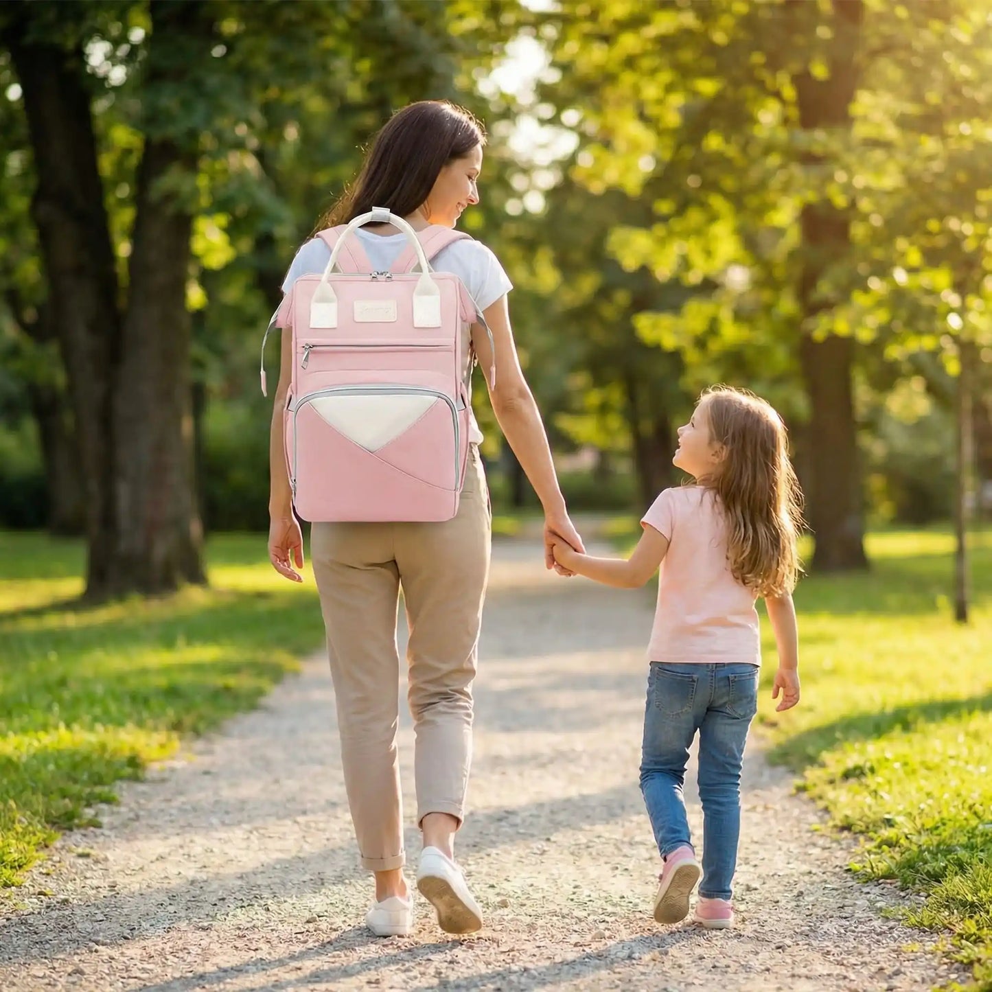 sac a dos a couche rose parc