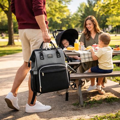 sac a dos a langer Doudoupack pique-nique familial