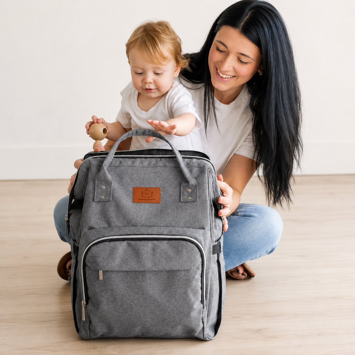 sac a dos a langer Multipoches Imperméable poignée robuste