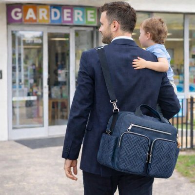 sac a langer Le Fidèle arrivée crèche papa