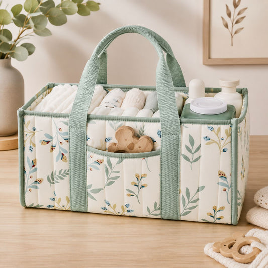 sac naissance Atelier Bébé vert doux apaisant