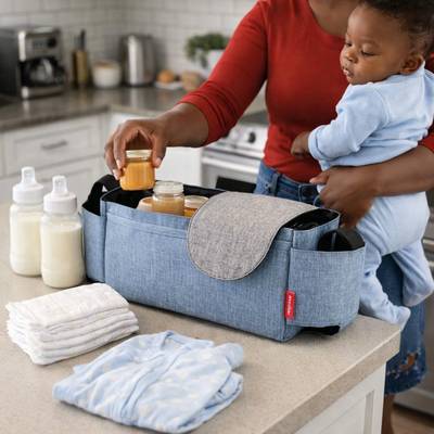 Le sac à langer compact mais efficace pour les petites sorties avec bébé. 