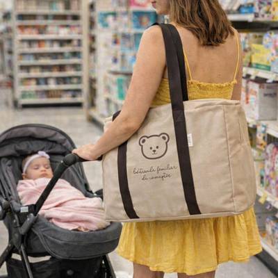 Un sac a couche parfait pour faire les courses et tout ranger à l'intérieur