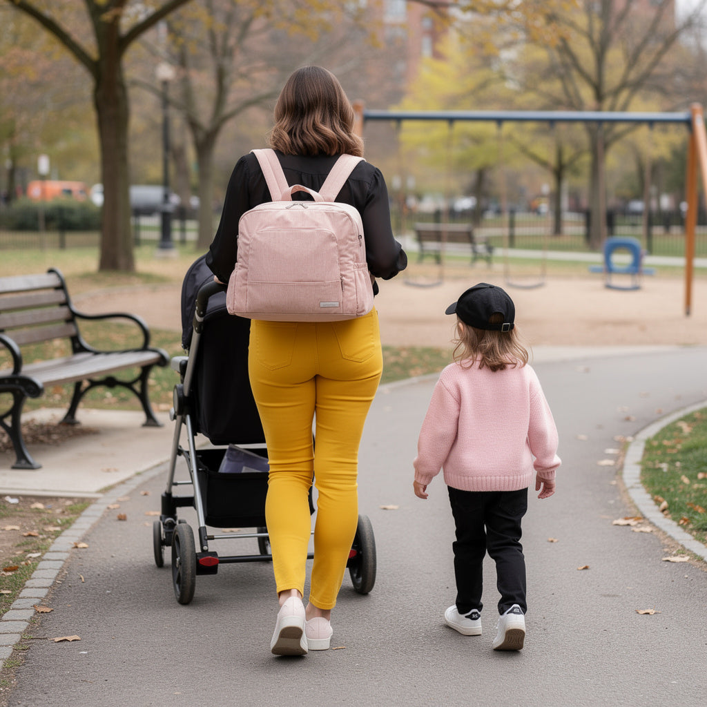 sac a dos a langer sortie au parc avec enfants