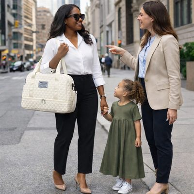 Un sac de naissance bébé qui fera tourné les tête avec son allure chic