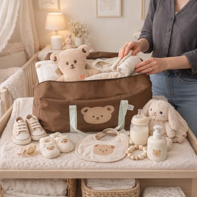 On ne se demande pas s'il y aura assez d'espace avec notre grand sac de naissance bébé