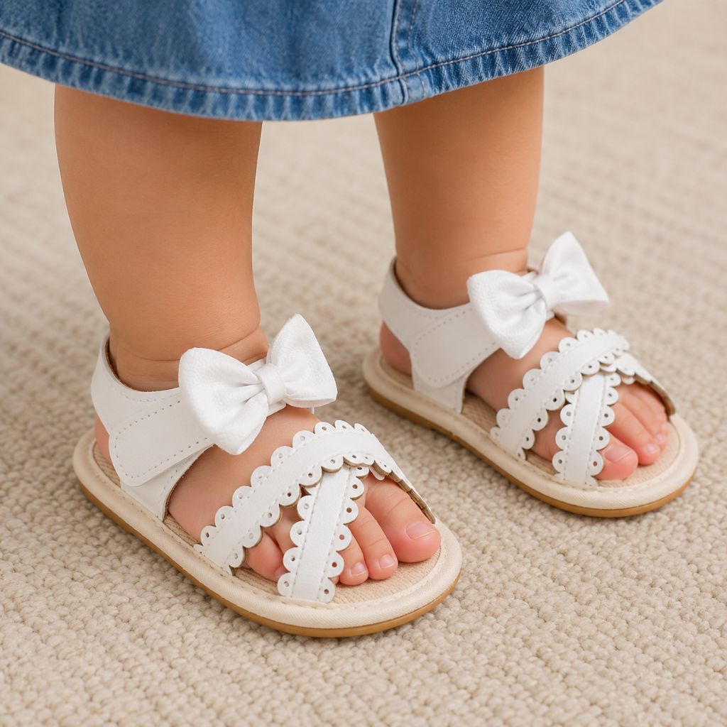 sandale bebe fille Bambi papillon antidérapante