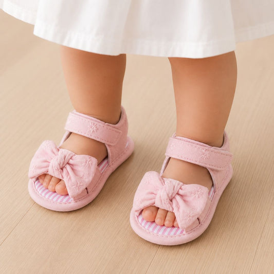 sandale bebe fille Noly blanche confortable