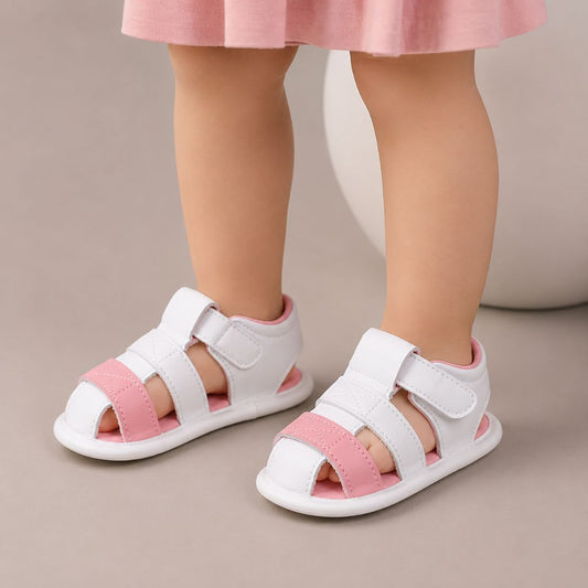 sandale bebe Louli rose légère