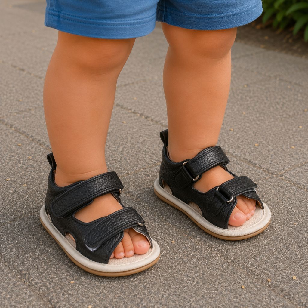sandale bebe Palm Baby noire confortable