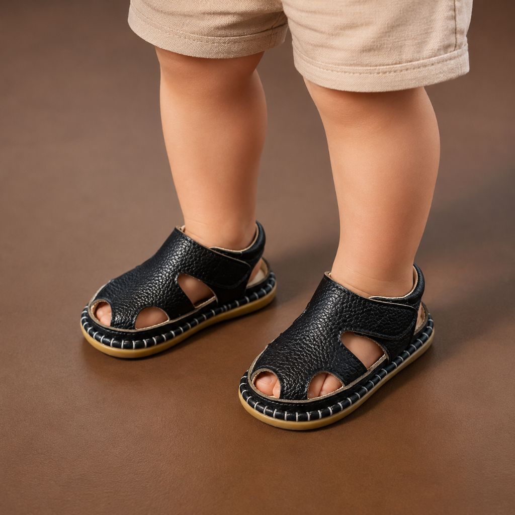 sandale pour bebe MiniSole noire confortable 