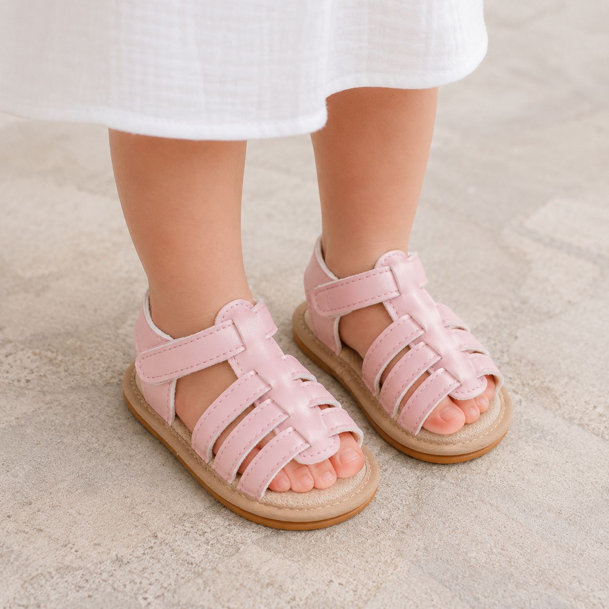 sandales bébé fille Miloa roses légères