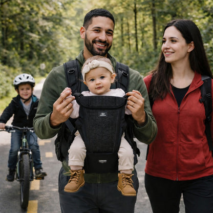 sorties familiales sans souci avec porte bebe dorsal randonnee